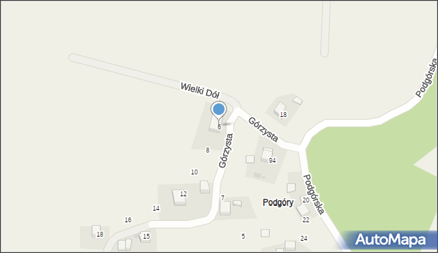 Smardzowice, Górzysta, 6, mapa Smardzowice