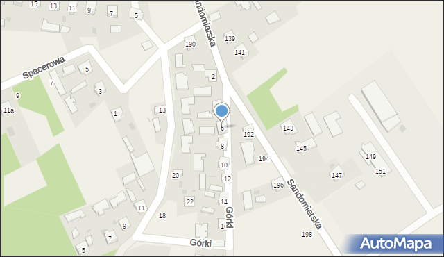 Sokolniki, Górki, 6, mapa Sokolniki