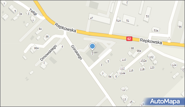 Sokołów Podlaski, Górskiego Ludwika, 1, mapa Sokołów Podlaski