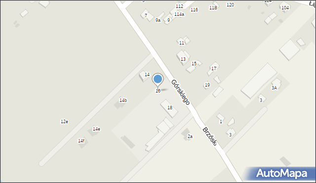 Sokołów Podlaski, Górskiego Ludwika, 16, mapa Sokołów Podlaski