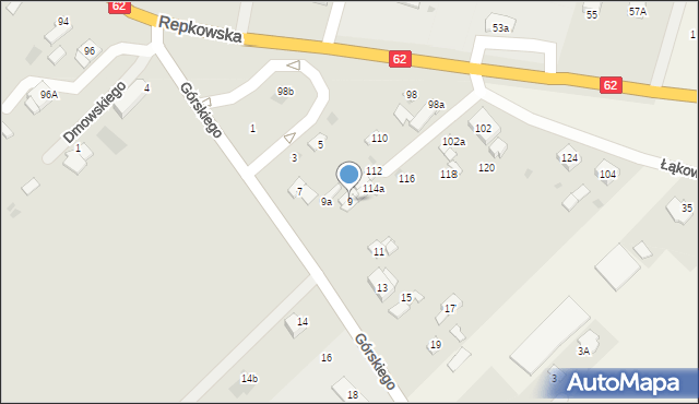 Sokołów Podlaski, Górskiego Ludwika, 9, mapa Sokołów Podlaski