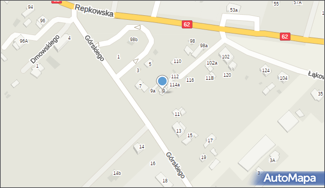 Sokołów Podlaski, Górskiego Ludwika, 9b, mapa Sokołów Podlaski