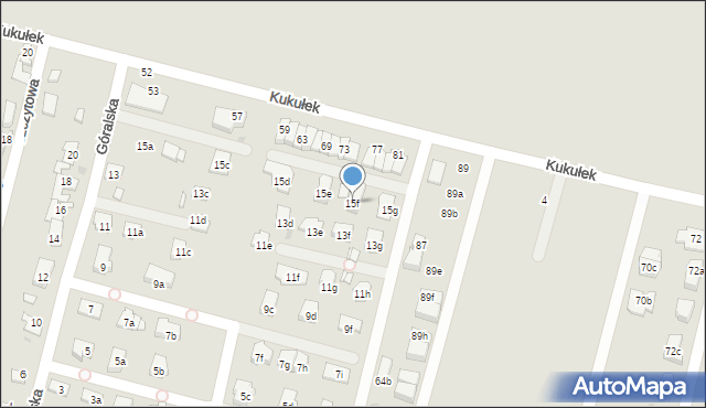 Sosnowiec, Góralska, 15f, mapa Sosnowca