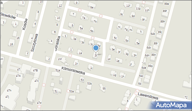 Sosnowiec, Góralska, 1c, mapa Sosnowca