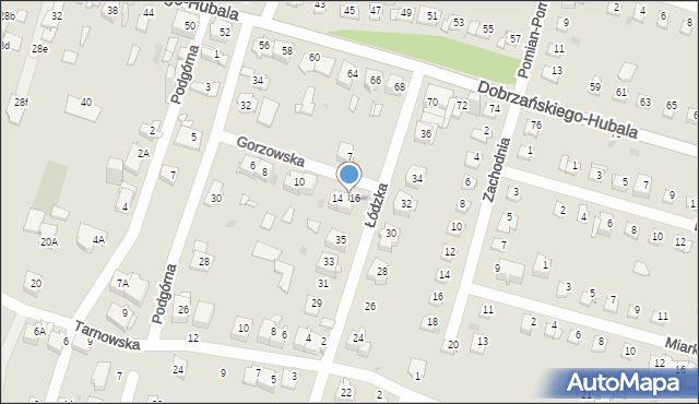 Sosnowiec, Gorzowska, 17, mapa Sosnowca