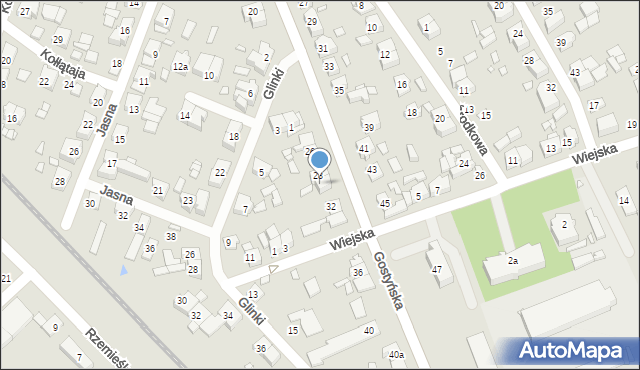 Śrem, Gostyńska, 30, mapa Śrem