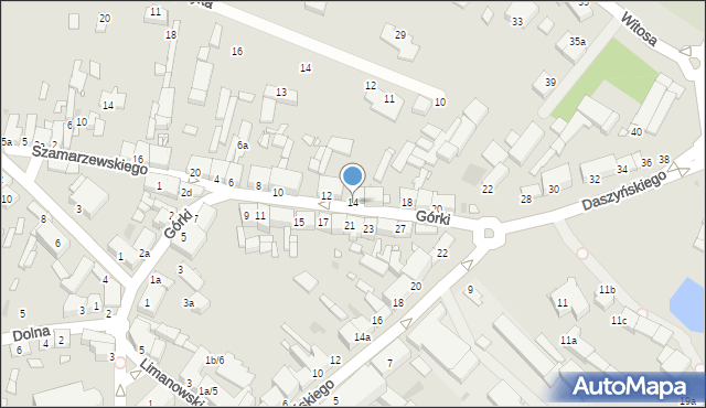 Środa Wielkopolska, Górki, 14, mapa Środa Wielkopolska