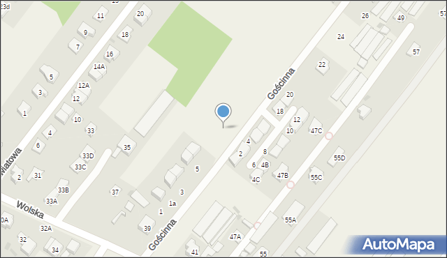 Stanisławów Drugi, Gościnna, 9, mapa Stanisławów Drugi