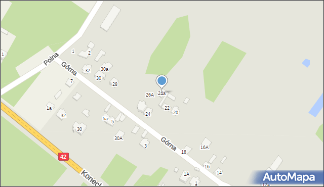 Stąporków, Górna, 24a, mapa Stąporków