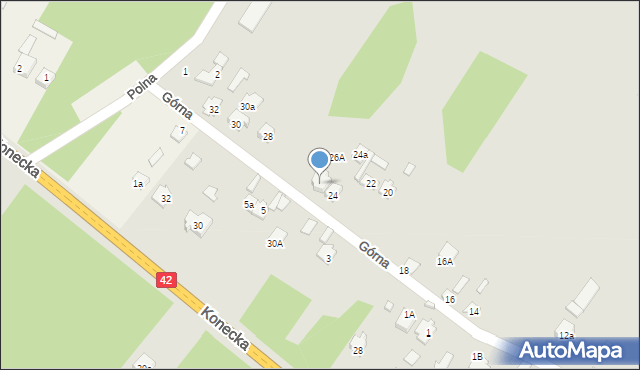 Stąporków, Górna, 26, mapa Stąporków