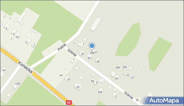 Stąporków, Górna, 30a, mapa Stąporków