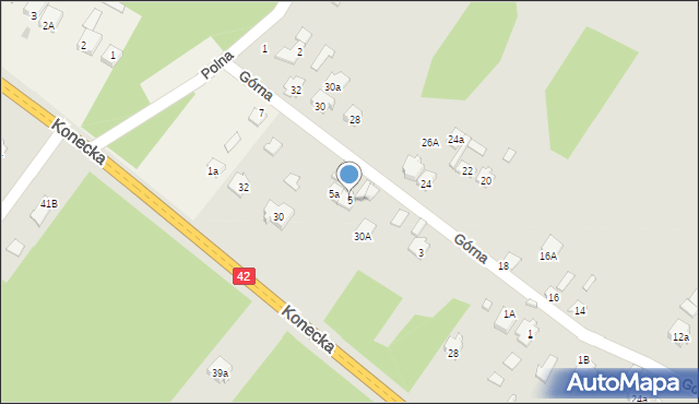 Stąporków, Górna, 5, mapa Stąporków