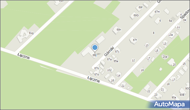 Starachowice, Górniki, 1, mapa Starachowic