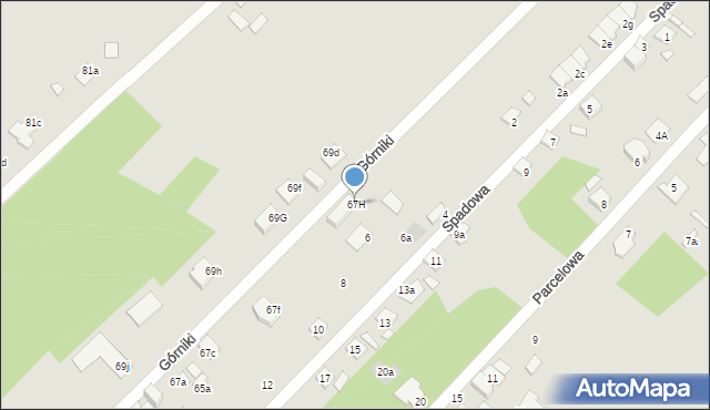 Starachowice, Górniki, 18, mapa Starachowic