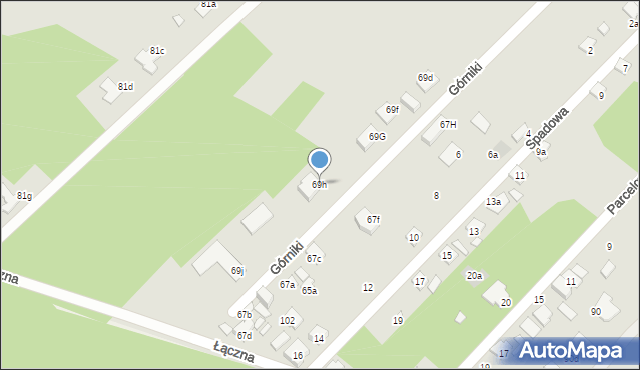 Starachowice, Górniki, 5, mapa Starachowic