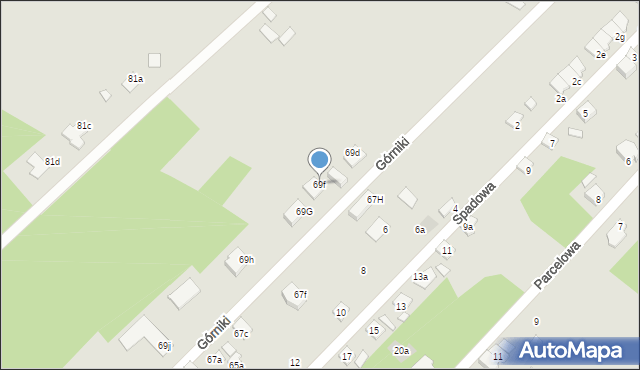 Starachowice, Górniki, 9, mapa Starachowic