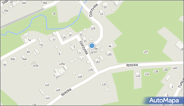 Starachowice, Górzysta, 6, mapa Starachowic