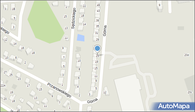 Starogard Gdański, Górna, 23, mapa Starogard Gdański