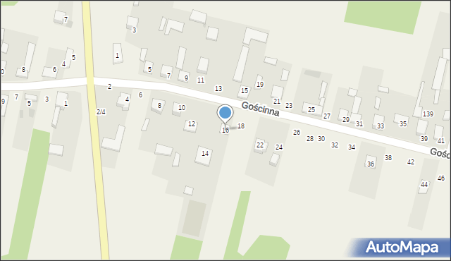 Stary Broniszew, Gościnna, 16, mapa Stary Broniszew