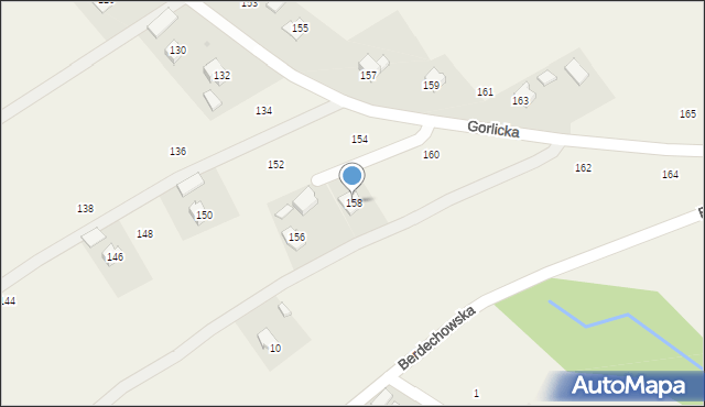 Staszkówka, Gorlicka, 158, mapa Staszkówka