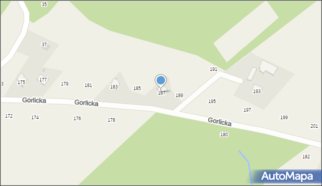 Staszkówka, Gorlicka, 187, mapa Staszkówka