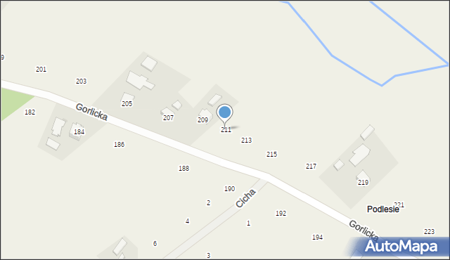 Staszkówka, Gorlicka, 211, mapa Staszkówka