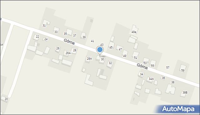 Strawczyn, Górna, 30a, mapa Strawczyn