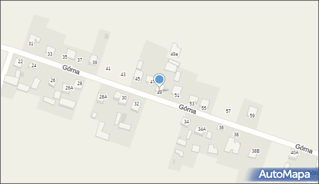 Strawczyn, Górna, 49, mapa Strawczyn