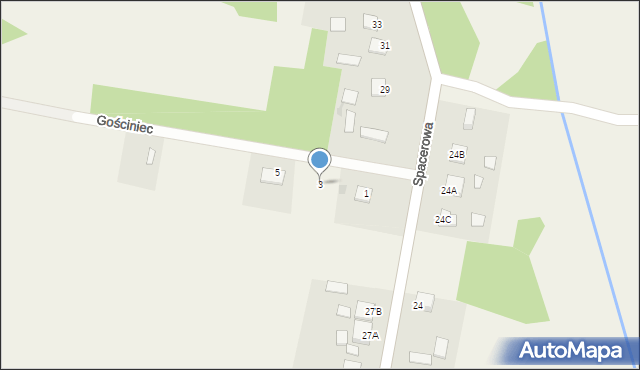 Strawczyn, Gościniec, 3, mapa Strawczyn