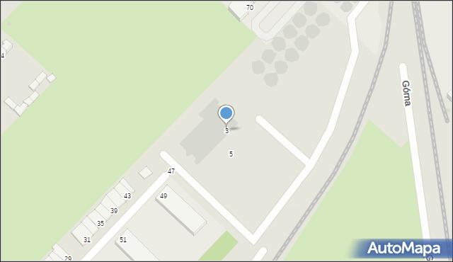 Strzegom, Górna, 3, mapa Strzegom