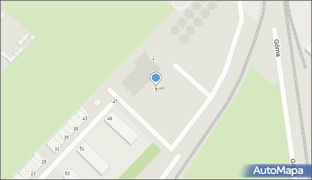 Strzegom, Górna, 5, mapa Strzegom