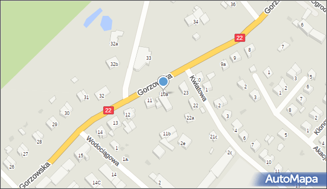 Strzelce Krajeńskie, Gorzowska, 10a, mapa Strzelce Krajeńskie