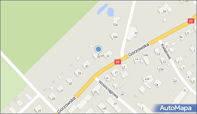 Strzelce Krajeńskie, Gorzowska, 31, mapa Strzelce Krajeńskie