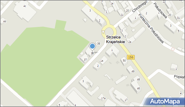 Strzelce Krajeńskie, Gorzowska, 38, mapa Strzelce Krajeńskie