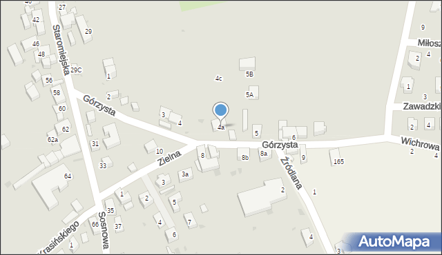 Strzelin, Górzysta, 4a, mapa Strzelin