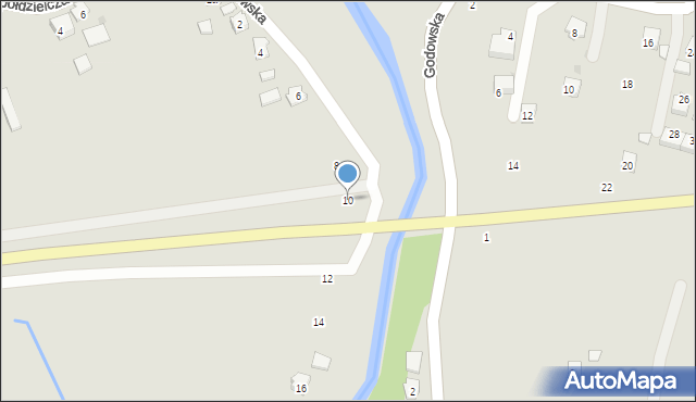 Strzyżów, Godowska, 10, mapa Strzyżów
