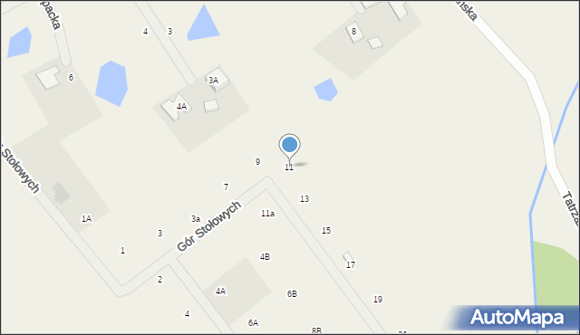 Sucha Huta, Gór Stołowych, 11, mapa Sucha Huta