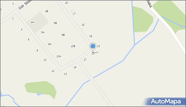 Sucha Huta, Gór Stołowych, 25, mapa Sucha Huta