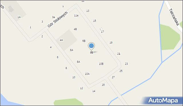 Sucha Huta, Gór Stołowych, 8B, mapa Sucha Huta