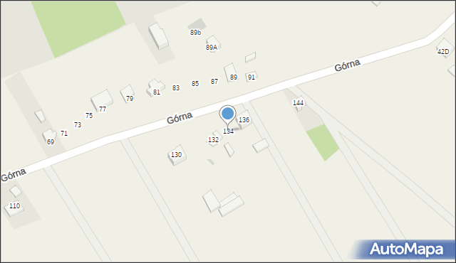 Sulbiny, Górna, 134, mapa Sulbiny