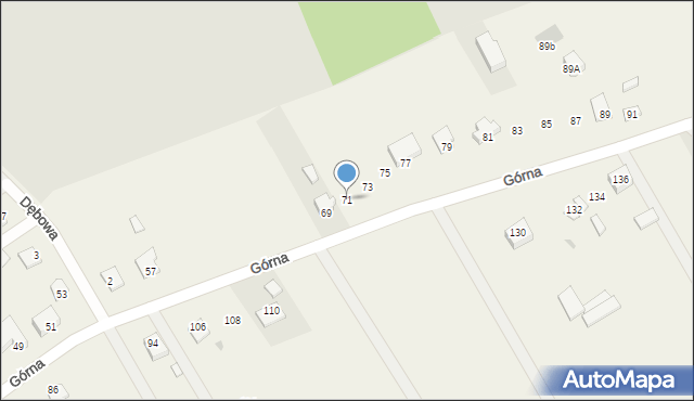 Sulbiny, Górna, 71, mapa Sulbiny