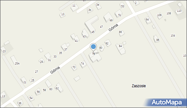 Sulbiny, Górna, 78, mapa Sulbiny