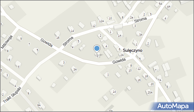 Sulęczyno, Gowida, 2, mapa Sulęczyno