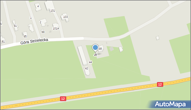 Sulejów, Góra Strzelecka, 46, mapa Sulejów