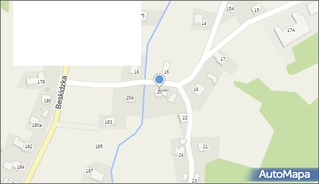 Sułkowice, Górska, 20, mapa Sułkowice