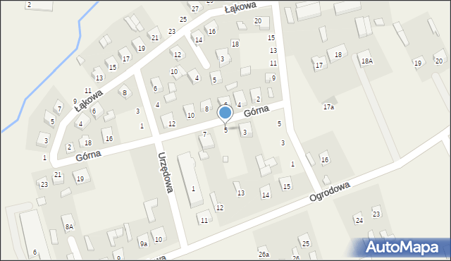 Sulmierzyce, Górna, 5, mapa Sulmierzyce