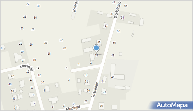 Suszno, Gościniec, 33, mapa Suszno