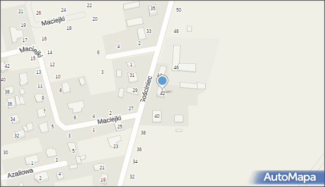 Suszno, Gościniec, 42, mapa Suszno