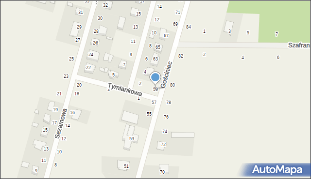 Suszno, Gościniec, 59, mapa Suszno