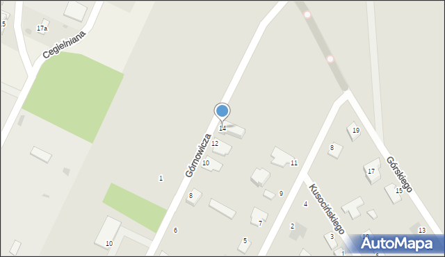 Świecie, Górnowicza Alojzego, ks., 14, mapa Świecie